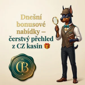 Dnešní bonusové nabídky – čerstvý přehled z CZ kasin 🎁