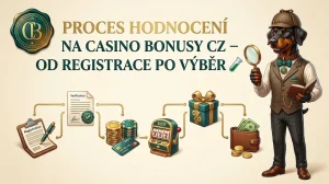 Proces hodnocení na Casino Bonusy CZ – od registrace po výběr 🧪