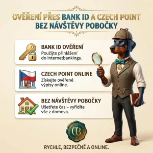 Ověření přes Bank ID a Czech POINT bez návštěvy pobočky