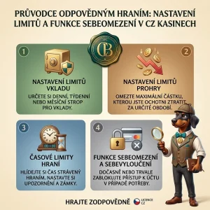 Nastavení limitů a funkce sebeomezení v CZ kasinech